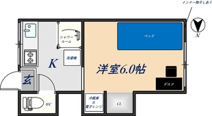 LaChance瓢箪山Annexの物件間取画像